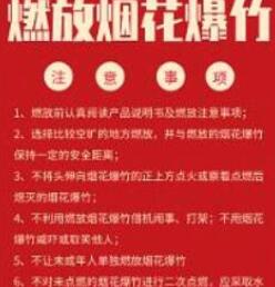 新年燃放烟花爆竹注意事项